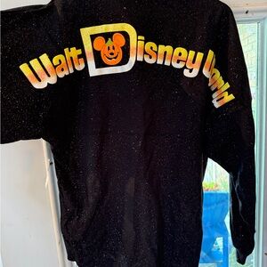 Disney Halloween Spirit Jersey Black Sparkle Shirt xSmall